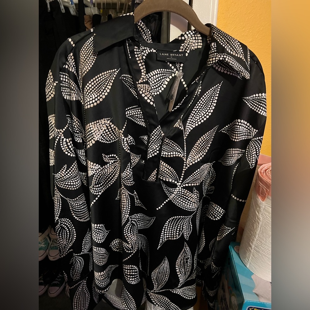 Silk button up blouse